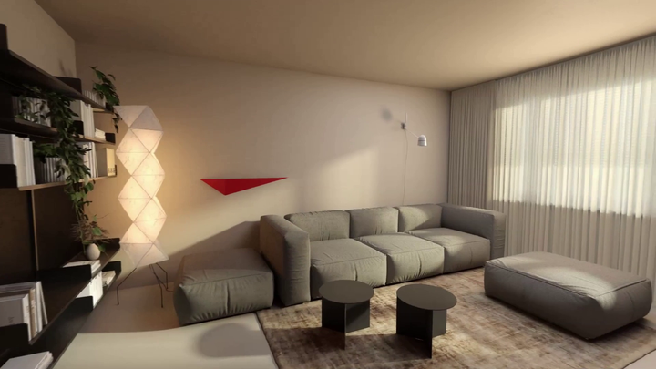 Nové bývanie - obývačka po